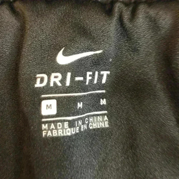 Nike black and green dri fit lined running shorts sz M - Picture 6 of 6